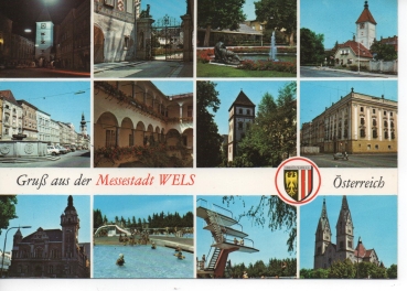 Ansichtskarte "Gruß aus der Messestadt Wels"